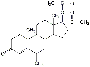 醋酸甲羥孕酮結(jié)構(gòu)式