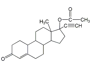 醋酸炔諾酮結構式